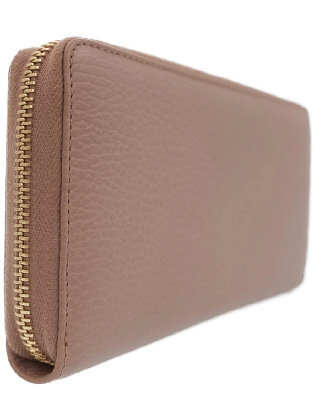 Gucci Around Zip Round GG Leather Marmont Long Zipper Wallet Black